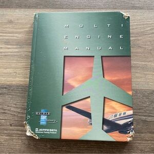 JEPPESEN MULTI ENGINE PILOT MANUAL HARDCOVER BOOK